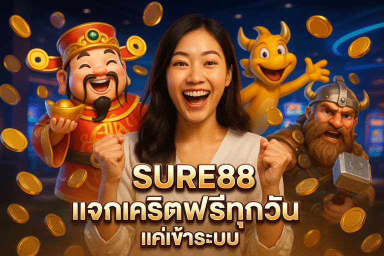 SURE88 แจกเครดิตฟรีทุกวัน แค่เข้าระบบ