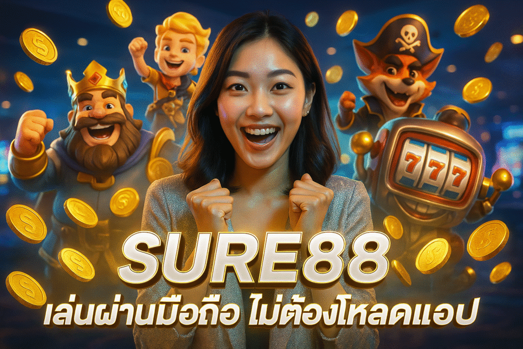 SURE88 เล่นผ่านมือถือ ไม่ต้องโหลดแอป